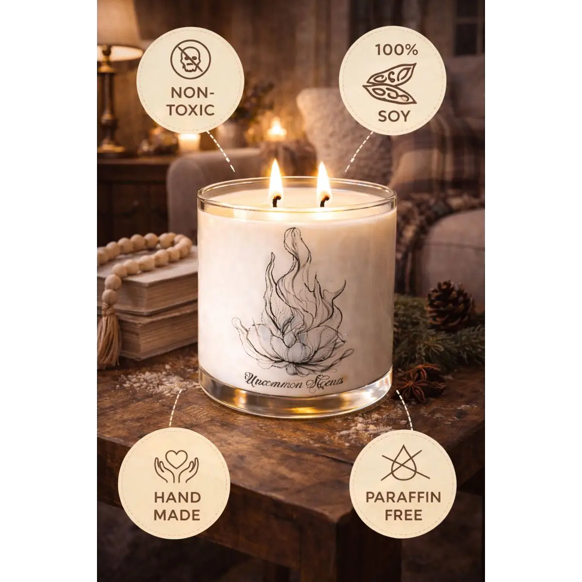 Blackwood Fire (Inspired by Diptyque Feu de Bois) - Candle