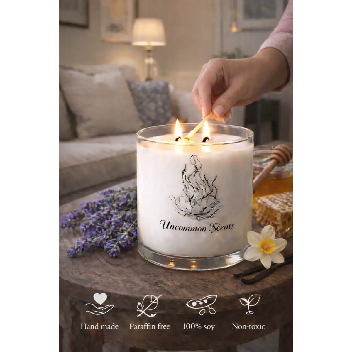 Lavender Honey (Inspired by BBW) - Candle