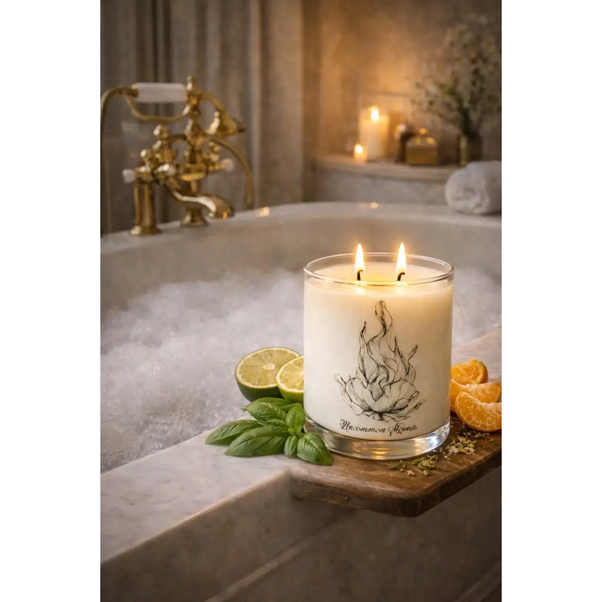 Lime Basil & Mandarin (Inspired by Jo Malone) - Candle