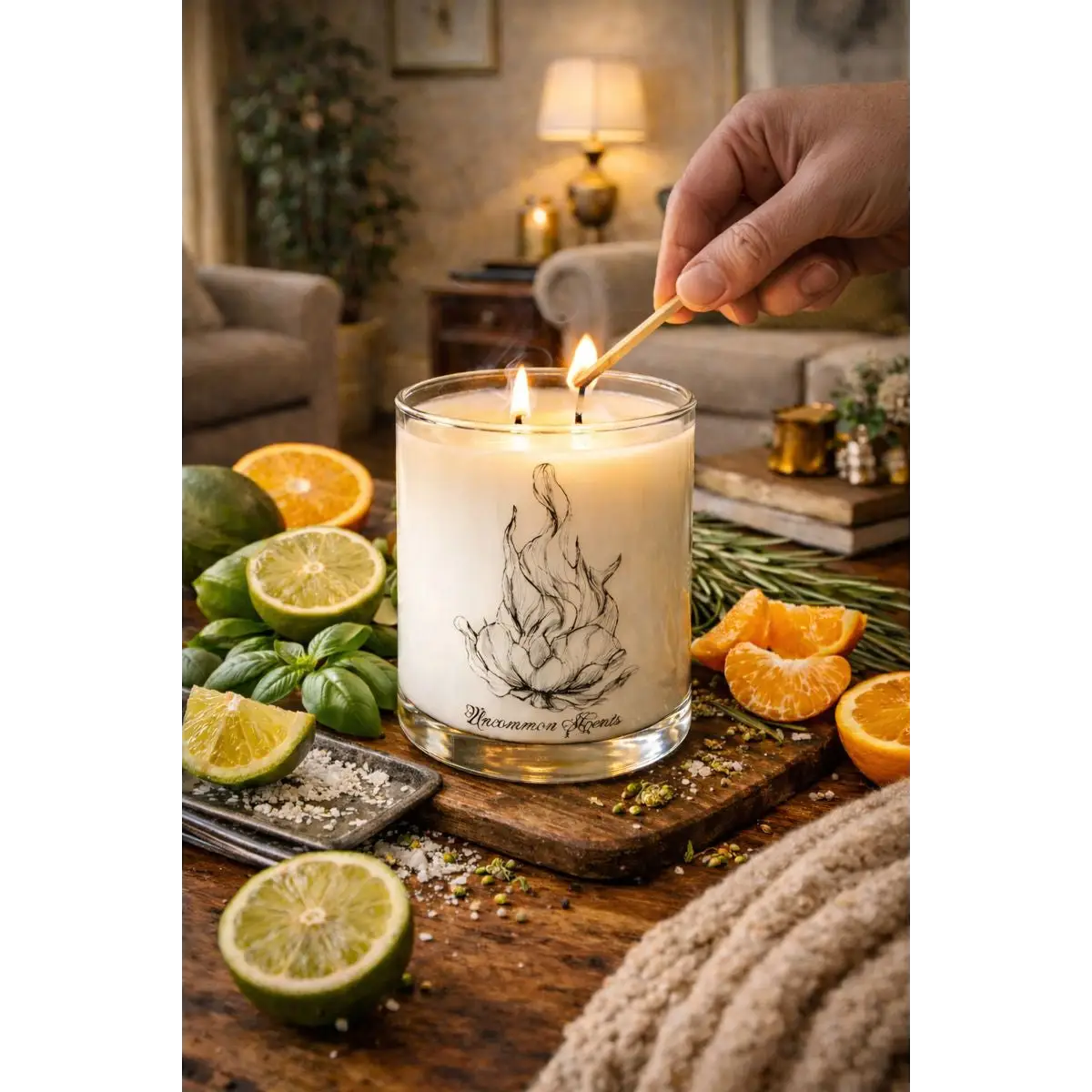 Lime Basil & Mandarin (Inspired by Jo Malone) - Candle