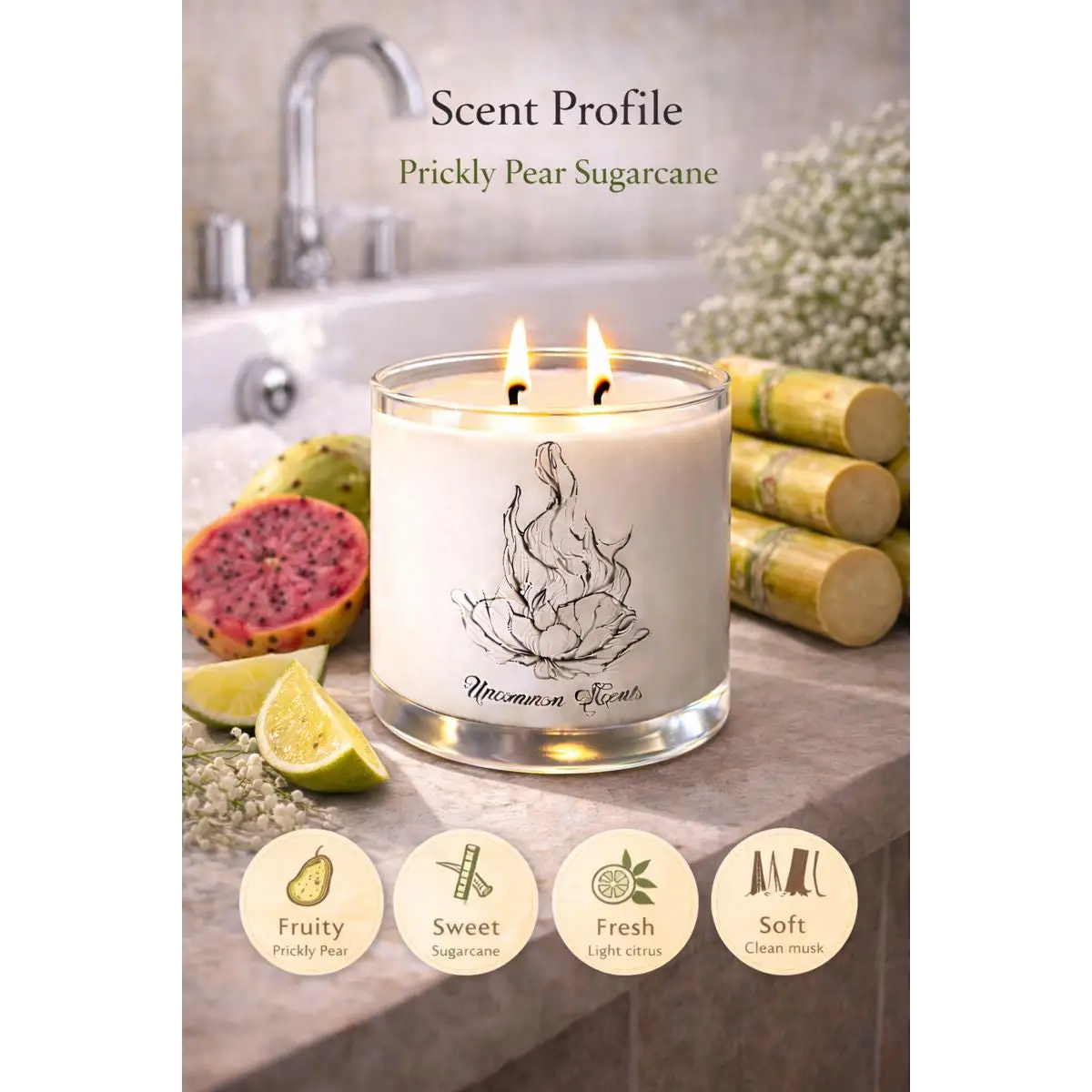 Prickly Pear Sugarcane (Inspired by BBW) - Candle