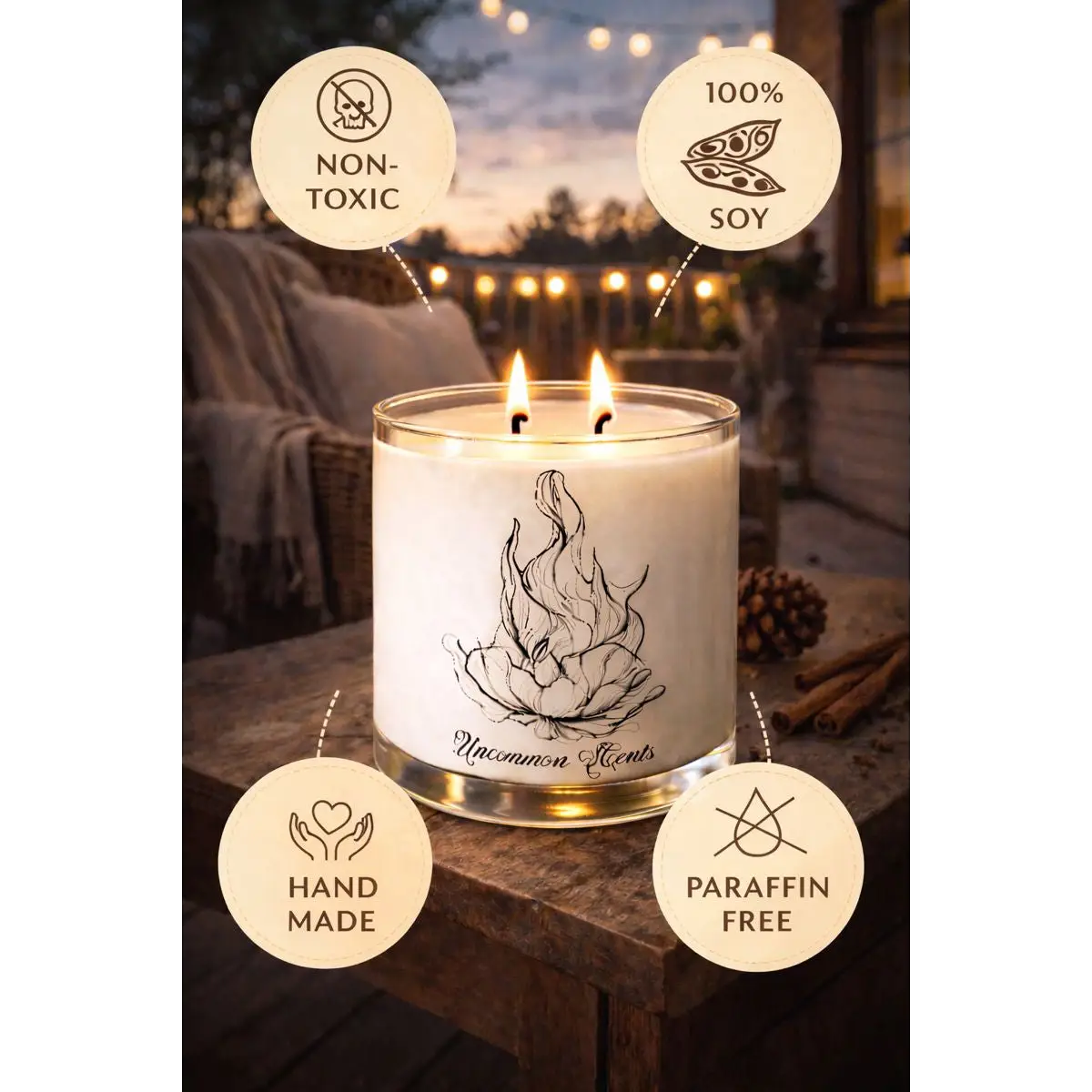 Private Resort (Inspired by Santal 33) - Candle