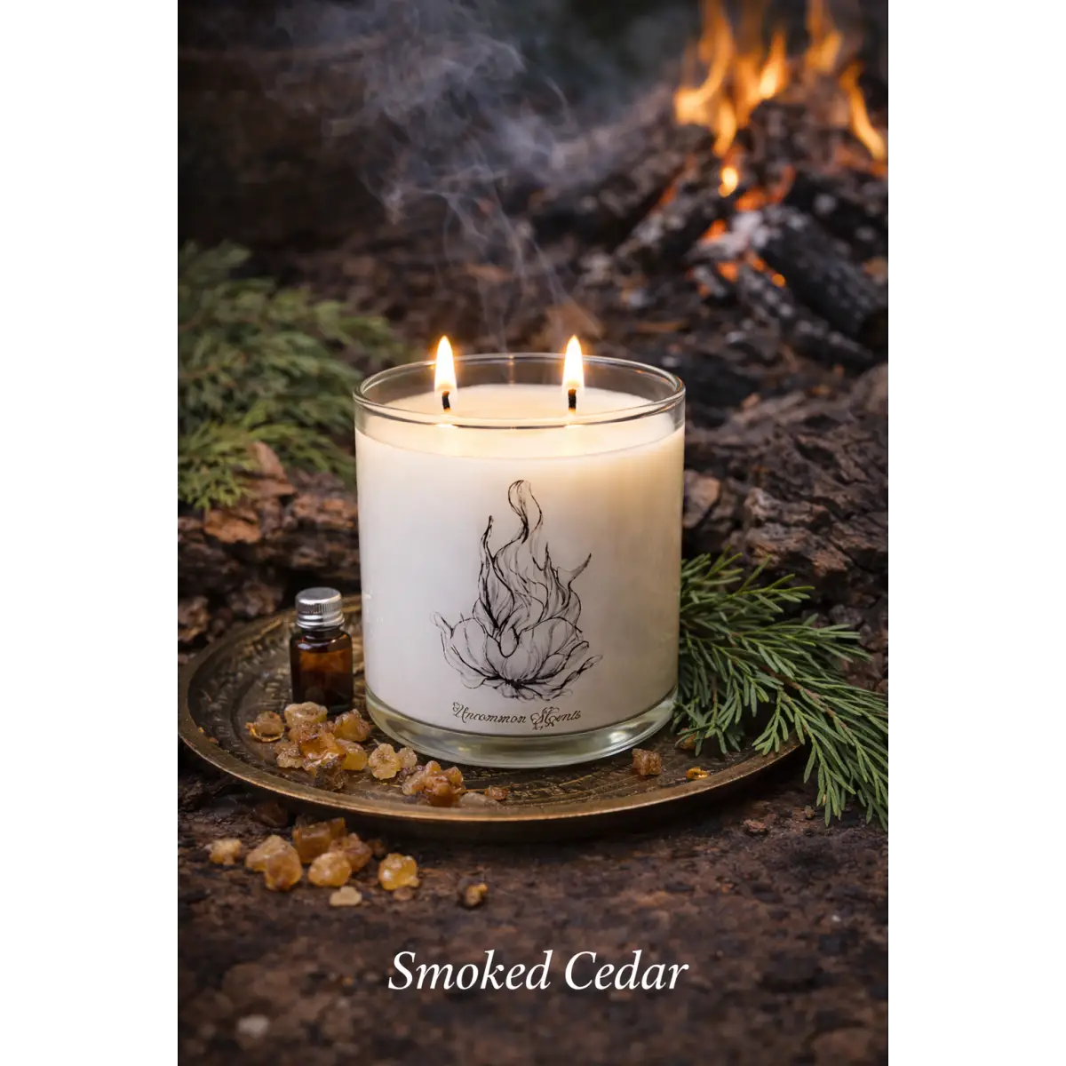 Reset Ritual Candle | Turn Your Home Into a Spa in 10 Minutes - Smoked Cedar - Candle